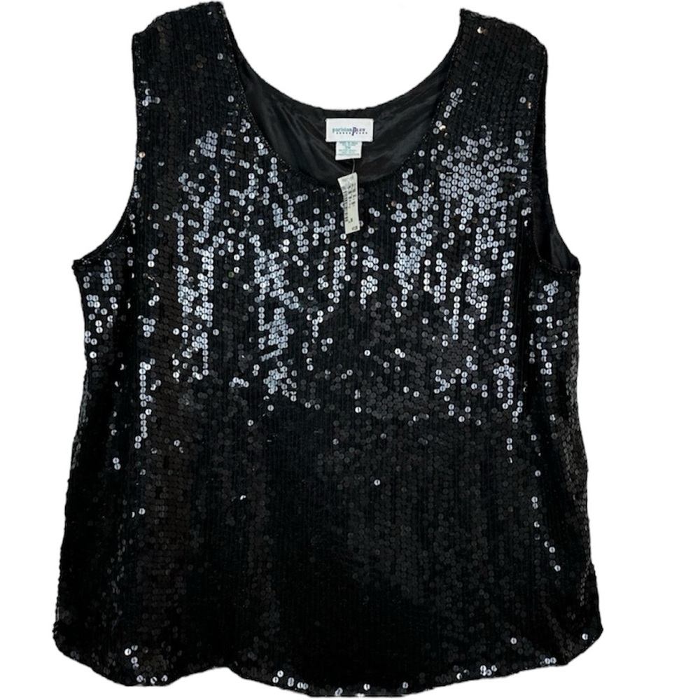 Vintage Parisian Silk Sequin Tank 3X NWT